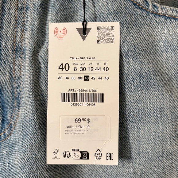 Zara TRF Curve High Waist Jeans - Picture 2 of 3
